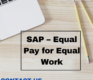 SAP - Equal Pay for Equal Work