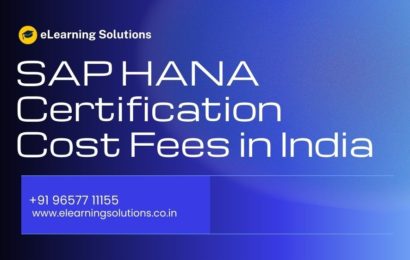 sap hana certification cost fees in india