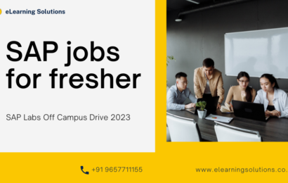 SAP jobs for fresher