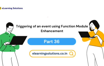 Function Module Enhancement