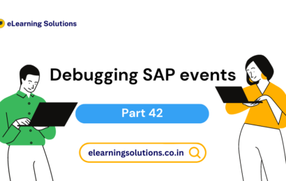 Debugging SAP events