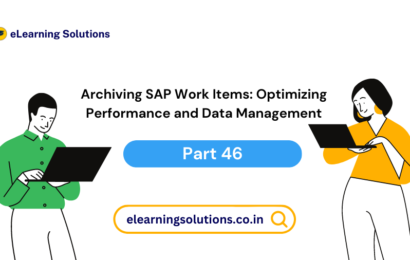 Archiving SAP Work items