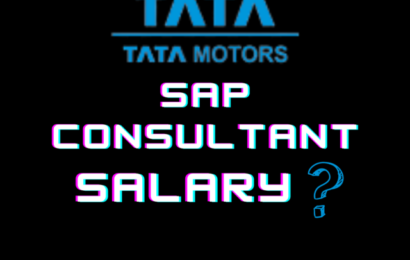 What is the salary of SAP Consultant in TATA MOTORS