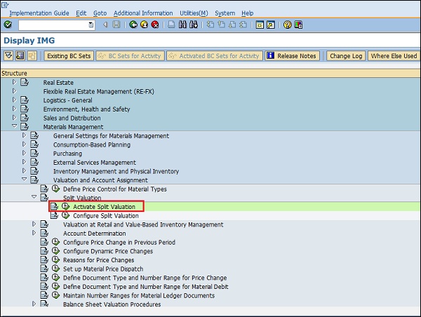 split valuation in SAP MM