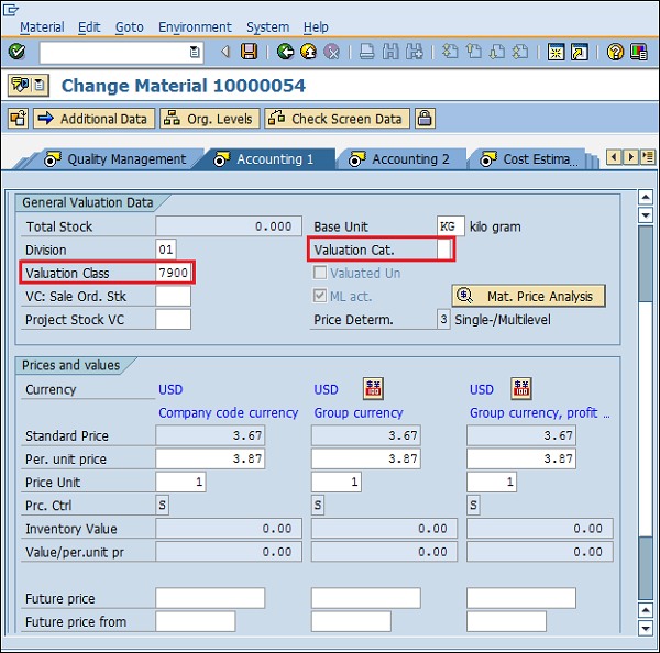 split valuation in SAP MM