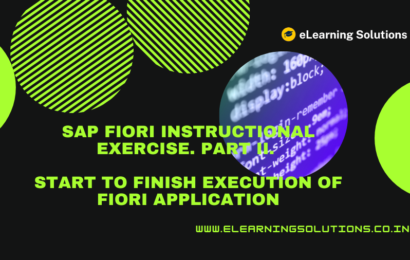 SAP Fiori Instructional exercise