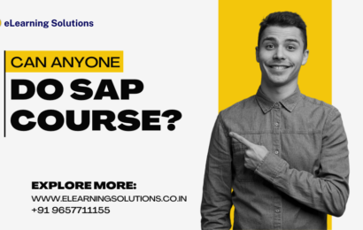 Can anyone do SAP Course