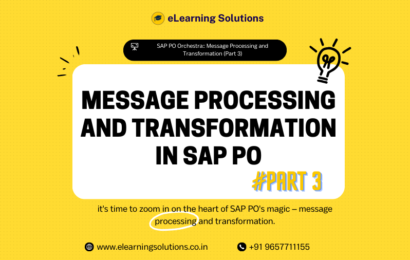 Message Processing and Transformation in SAP PO