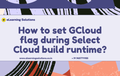 How to set GCloud flag during Select Cloud build runtime