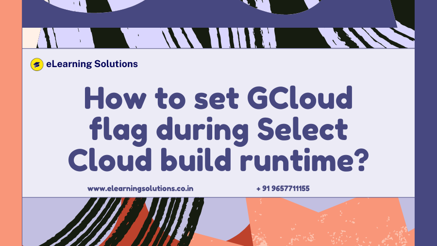 How to set GCloud flag during Select Cloud build runtime