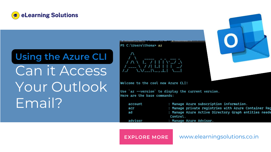 How can I get Outlook email using az cli