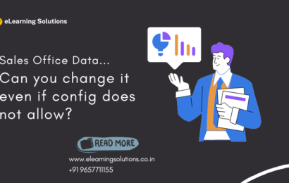 Sales Office Data … Can you change it even if config does not allow?