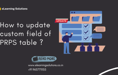 How to update custom field of PRPS table