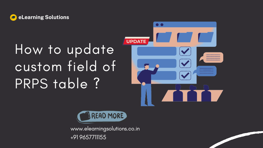 How to update custom field of PRPS table
