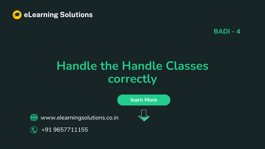 Handle the Handle Classes correctly