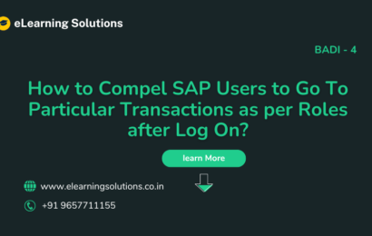 How to Compel SAP Users to Go To Particular Transactions as per Roles after Log On?