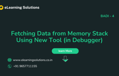 Fetching Data from Memory Stack Using New Tool (in Debugger)