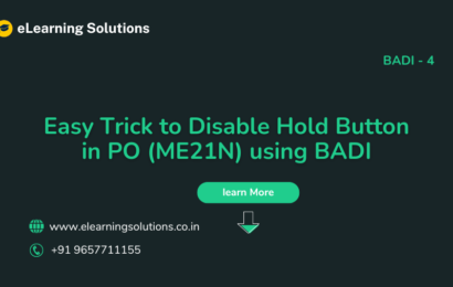 Easy Trick to Disable Hold Button in PO (ME21N) using BADI