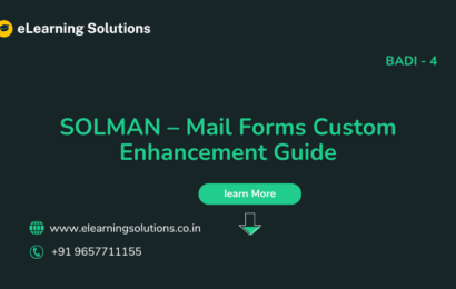 SOLMAN – Mail Forms Custom Enhancement Guide