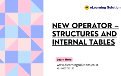 NEW Operator – Structures and Internal Tables