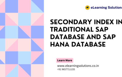 Secondary Index in Traditional SAP Database and SAP HANA Database