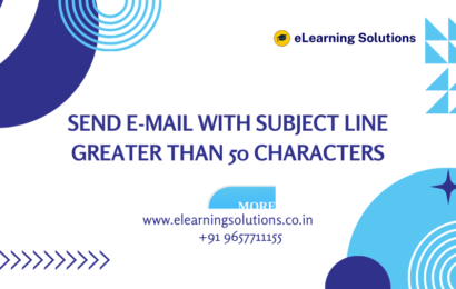 Send e-mail with subject line greater than 50 characters