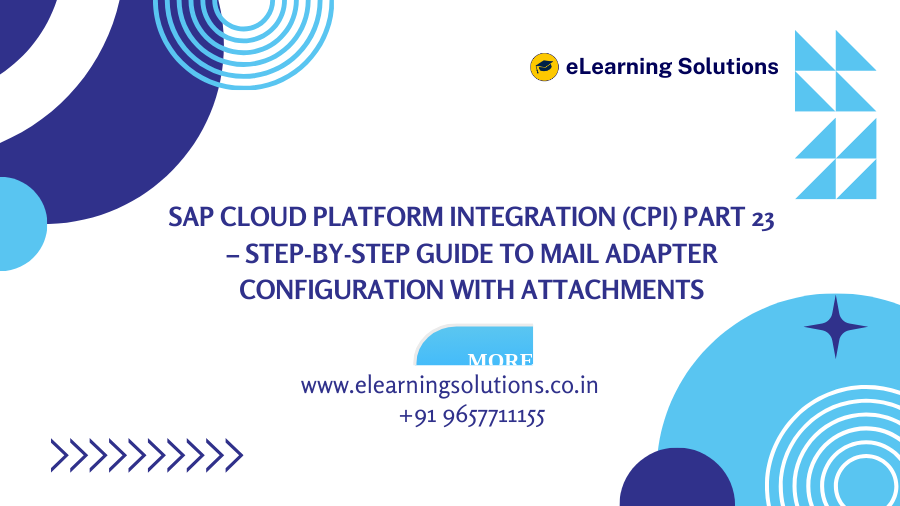 SAP Cloud Platform Integration (CPI) Part 23 – Step-by-Step Guide to Mail Adapter Configuration with Attachments