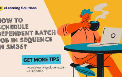 How to Schedule dependent Batch job in sequence in SM36?