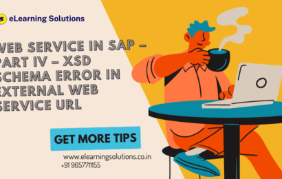 Web Service in SAP – Part IV – XSD Schema Error in External Web Service URL