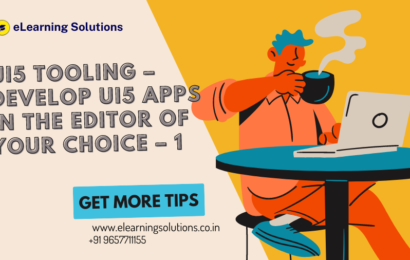 UI5 Tooling – Develop UI5 Apps in the Editor of your Choice – 1