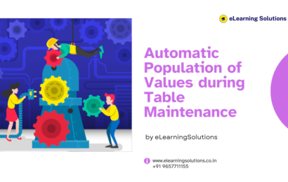 Automatic Population of Values during Table Maintenance