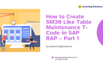 How to Create SM30 Like Table Maintenance T-Code in SAP RAP – Part 1