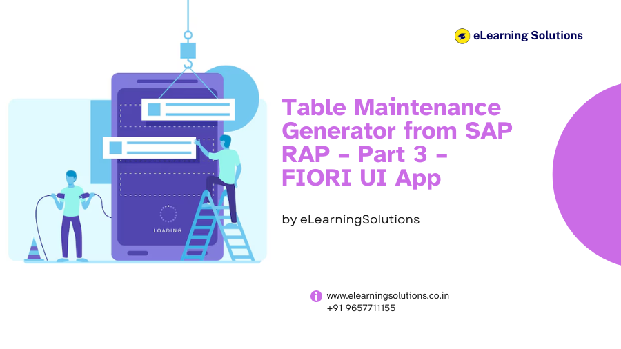 Table Maintenance Generator from SAP RAP – Part 3 – FIORI UI App