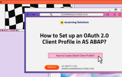 How to Set up an OAuth 2.0 Client Profile in AS ABAP?