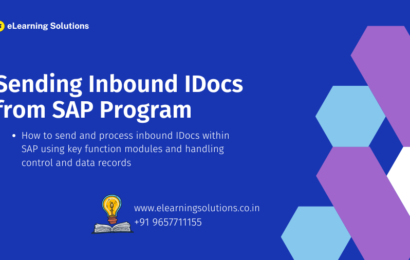 Sending Inbound IDocs from SAP Program