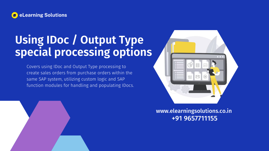 Using IDoc / Output Type special processing options