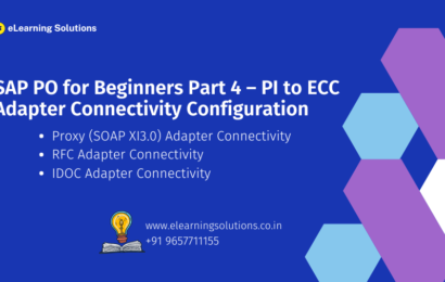 SAP PO for Beginners Part 4 – PI to ECC Adapter Connectivity Configuration